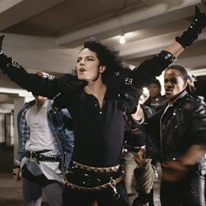 Michael Jackson on set of Bad short film 1987