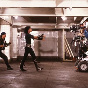 Michael Jackson on set of Bad short film 1987