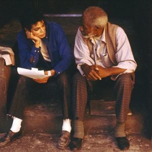 Michael Jackson on set of The Way You Make Me Feel short film 1987
