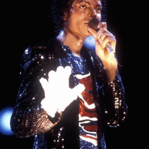 Michael Jackson performs during Victory Tour in 1984