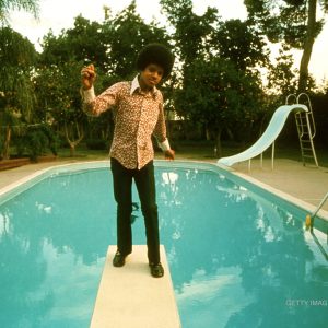 Michael Jackson at his family home in Encino, California, circa 1972