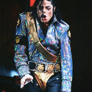 Michael Jackson performs during his Dangerous World Tour.