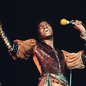 Michael Jackson performs with The Jackson 5 in the 1970s.