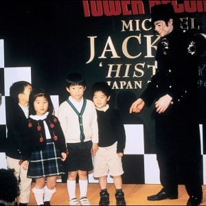 Michael Jackson in Japan in 1996.
