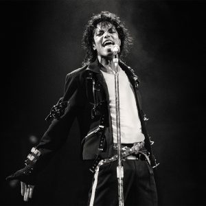 Michael Jackson performs in concert circa 1988.