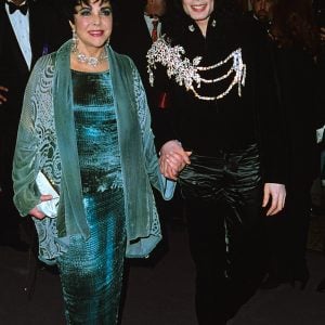 Michael Jackson and Elizabeth Taylor attend the special, "Happy Birthday Elizabeth - A Celebration of Life," which marked her 65th birthday and raised money for AIDS research, on February 16, 1997.