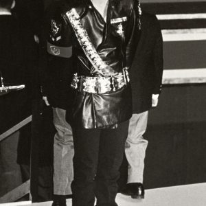 Michael Jackson attends Dangerous World Tour press conference at Radio City Music Hall in New York, NY, on February 3, 1992.