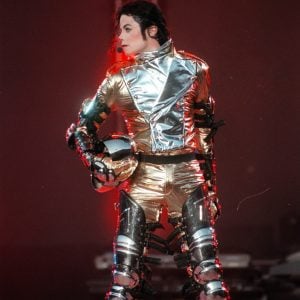 Michael Jackson performs in concert during the HIStory World Tour in 1997.