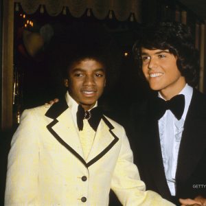 Michael Jackson and Donny Osmond at the American Music Awards on February 19, 1974.