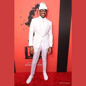 Antoine L. Smith, who plays Motown Records founder Berry Gordy, and Nick, the Dangerous Tour stage manager in MJ the Musical, attends opening night at the Neil Simon Theatre in New York, NY, on February 1, 2022.