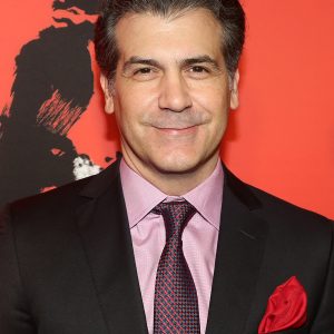 Joey Sorge, who performs as Michael’s business manager and accountant in MJ the Musical, attends opening night on Broadway at the Neil Simon Theatre in New York City on February 1, 2022.