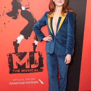 Kali May Grinder, an ensemble cast member of MJ the Musical, attends opening night at the Neil Simon Theatre in New York, NY, on February 1, 2022.