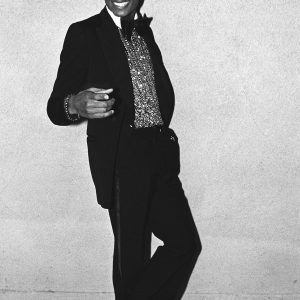 Michael Jackson attends GRAMMY Awards party.