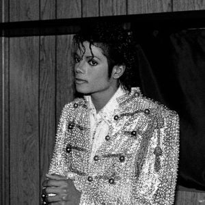 Michael Jackson in his trailer before Comiskey Park Chicago concert Victory Tour 1984