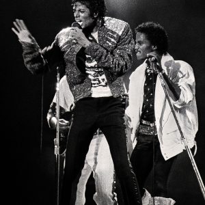 Michael Jackson performs in concert circa 1983.