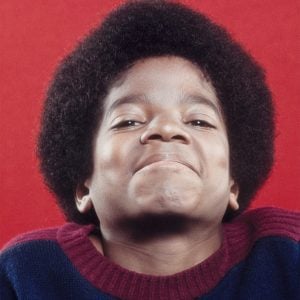 Michael Jackson mugs for the camera during a photo shoot in the 1970s.