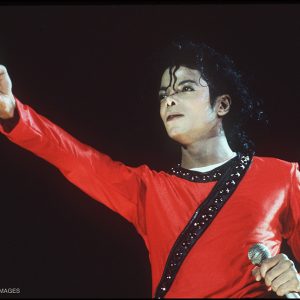 Michael Jackson performs during Bad Tour