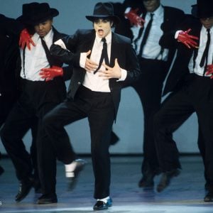 Michael Jackson performs at 1995 MTV Video Music Awards in New York, NY on September 7, 1995