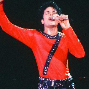 Michael Jackson performs during Bad Tour in Tokyo, Japan