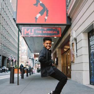 Jackson Hayes performs as Little Michael in MJ the Musical